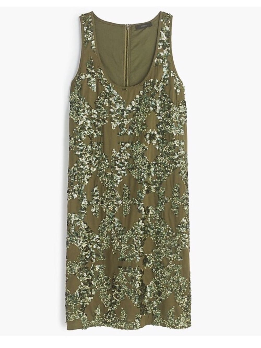 J Crew Iridescent Sequin Shift Dress